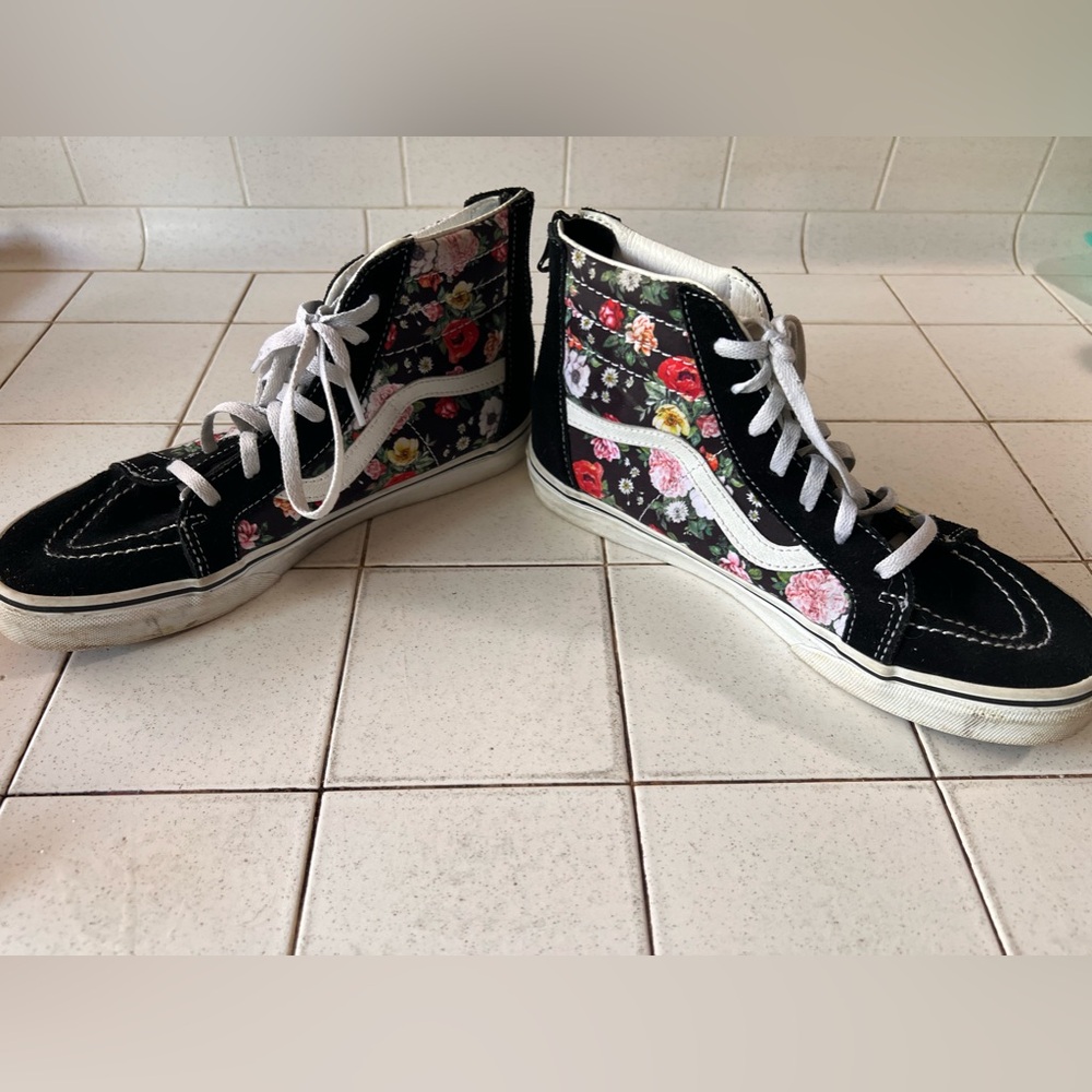 Kids Vans Sk8-Hi shoes floral
